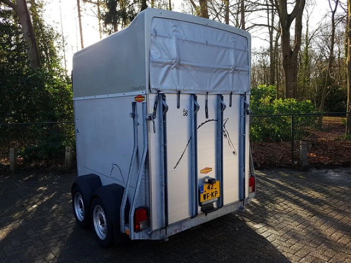 Occasion Bockman 2paards Champion C aluminium paardentrailer