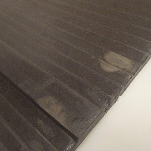 Rubbermat met ingegoten latten 175cm breed