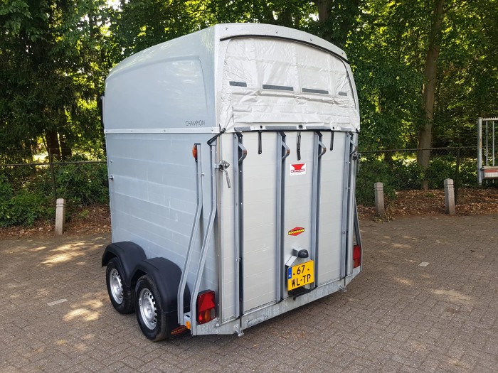 Gebruikte Bockman 2 paards Champion C aluminium paardentrailer