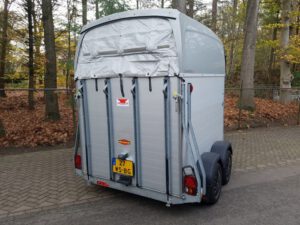 Bockmann 2 paards aluminium trailer