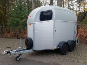 Bockmann 2 paards aluminium trailer