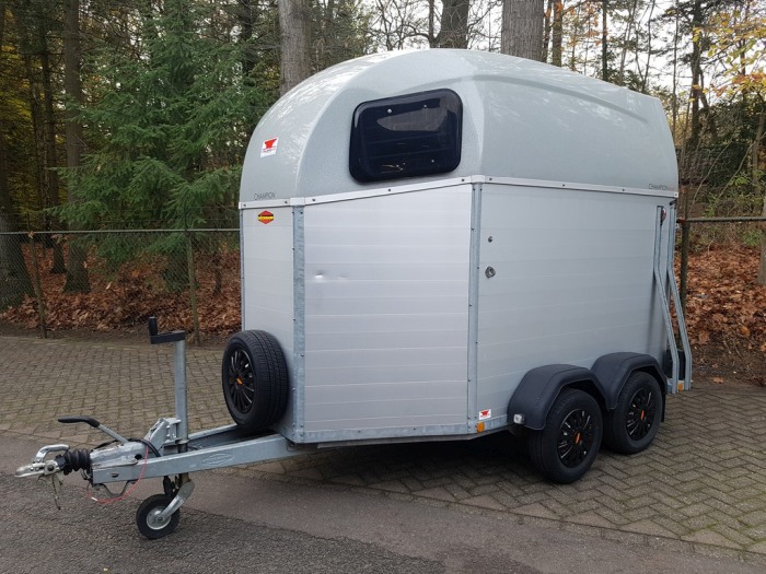Bockmann 2 paards aluminium trailer