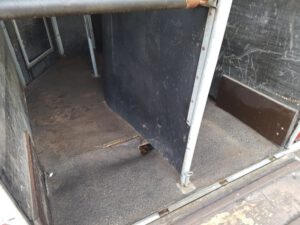 Hati 2 paards houten paardentrailer