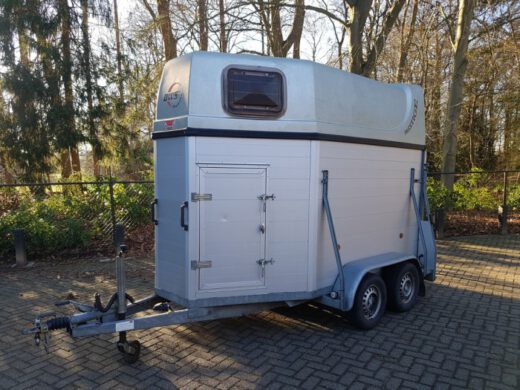 DWS Prestige 2 paards aluminium trailer met zadelkamer