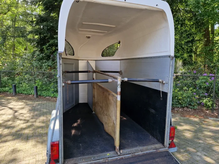 Atec 2 paards aluminium trailer met veulenrek