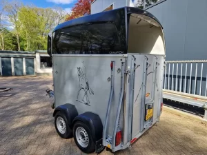 Bockmann Champion 2 paards aluminium trailer met zadelkamer
