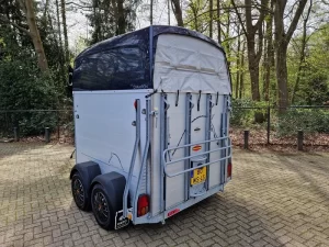 Bockmann Champion 2 paards aluminium trailer met zadelkamer en veulenrek