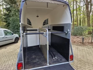 Bockmann Champion 2 paards aluminium trailer met zadelkamer en veulenrek