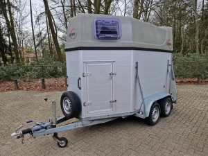 DWS Prestige 2 paards aluminium trailer met zadelkamer