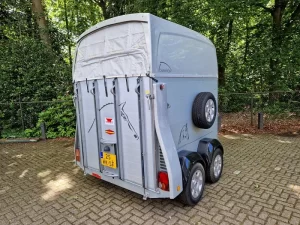Bockmann Champion 2 paards aluminium trailer met zadelkamer