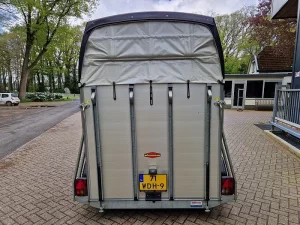 Bockmann Champion 2 paards aluminium trailer met zadelkamer