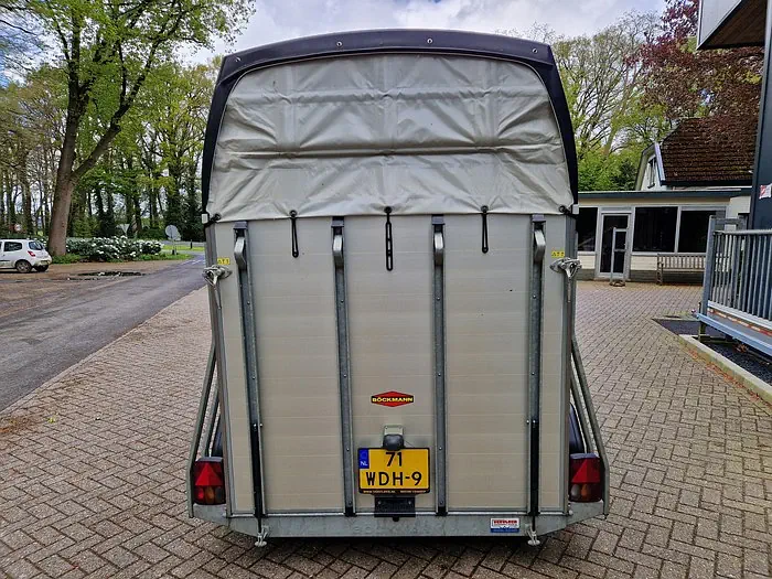 Bockmann Champion 2 paards aluminium trailer met zadelkamer