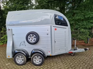 Bockmann Champion 2 paards aluminium trailer met zadelkamer