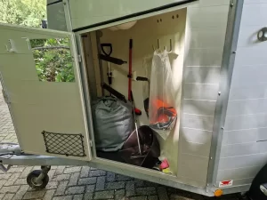 Bockmann Champion 2 paards aluminium trailer met zadelkamer